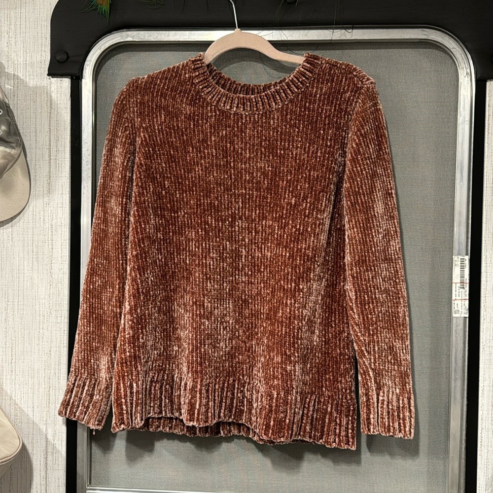 Very Soft Pink Sweater Like Chenille